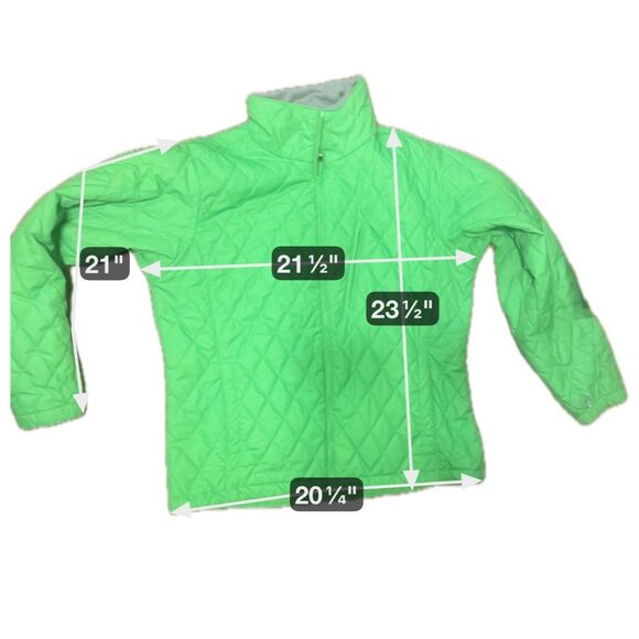 Columbia Jacket Women L Green zio Quilted Hiking - Picture 6 of 6